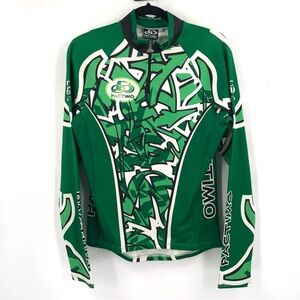 PACTIMO Cycling Jacket Green Women's Race Fit Long Sleeve XL Biking Bike 1/4 Zip
